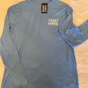 Coast Hippie Men's Ocean Blue Long Sleeve Tee